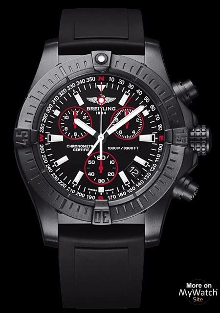 breitling avenger seawolf chrono blacksteel limited edition price|breitling chrono avenger price.